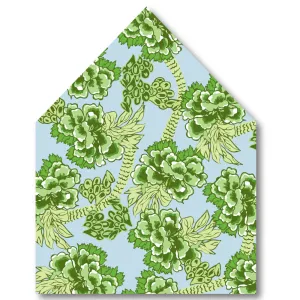 Green Chinoiserie Envelope Liner