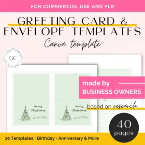 Greeting Cards and Envelope Templates