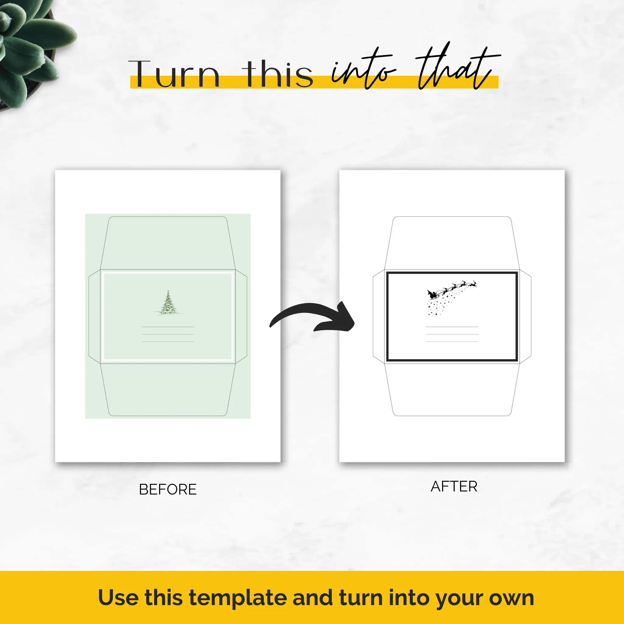 Greeting Cards and Envelope Templates