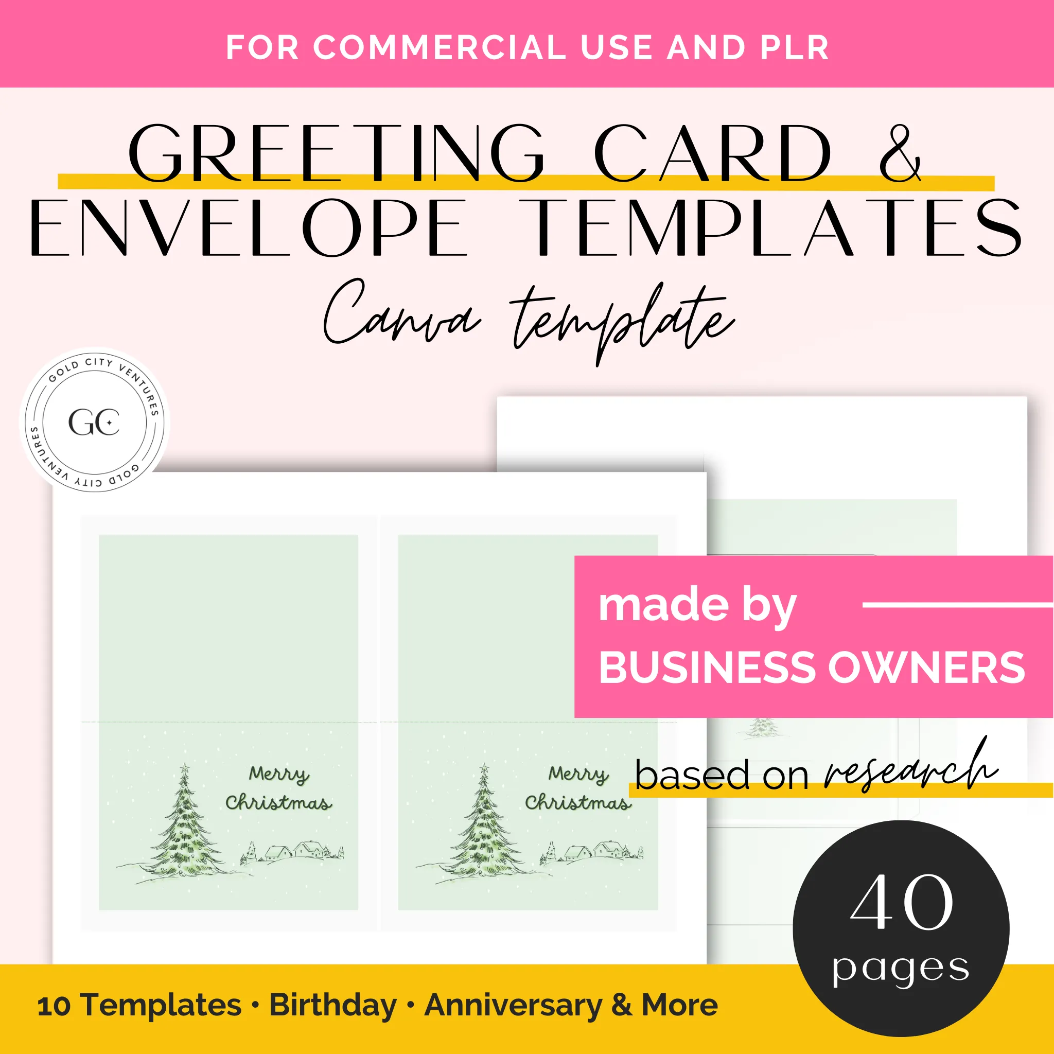 Greeting Cards and Envelope Templates