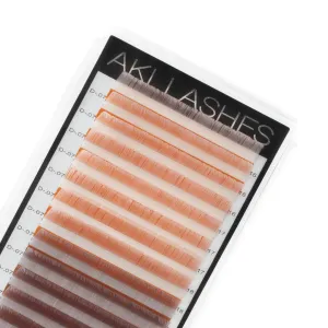 Grey and Silver Colored Lashes - Classic .15 Diameter Mixed