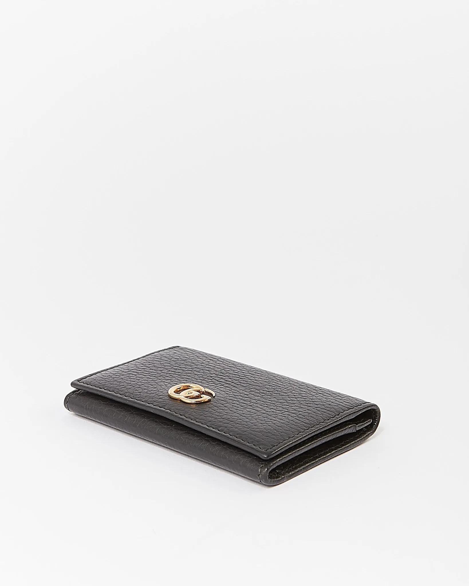 Gucci Black GG Marmont Fold Card Holder