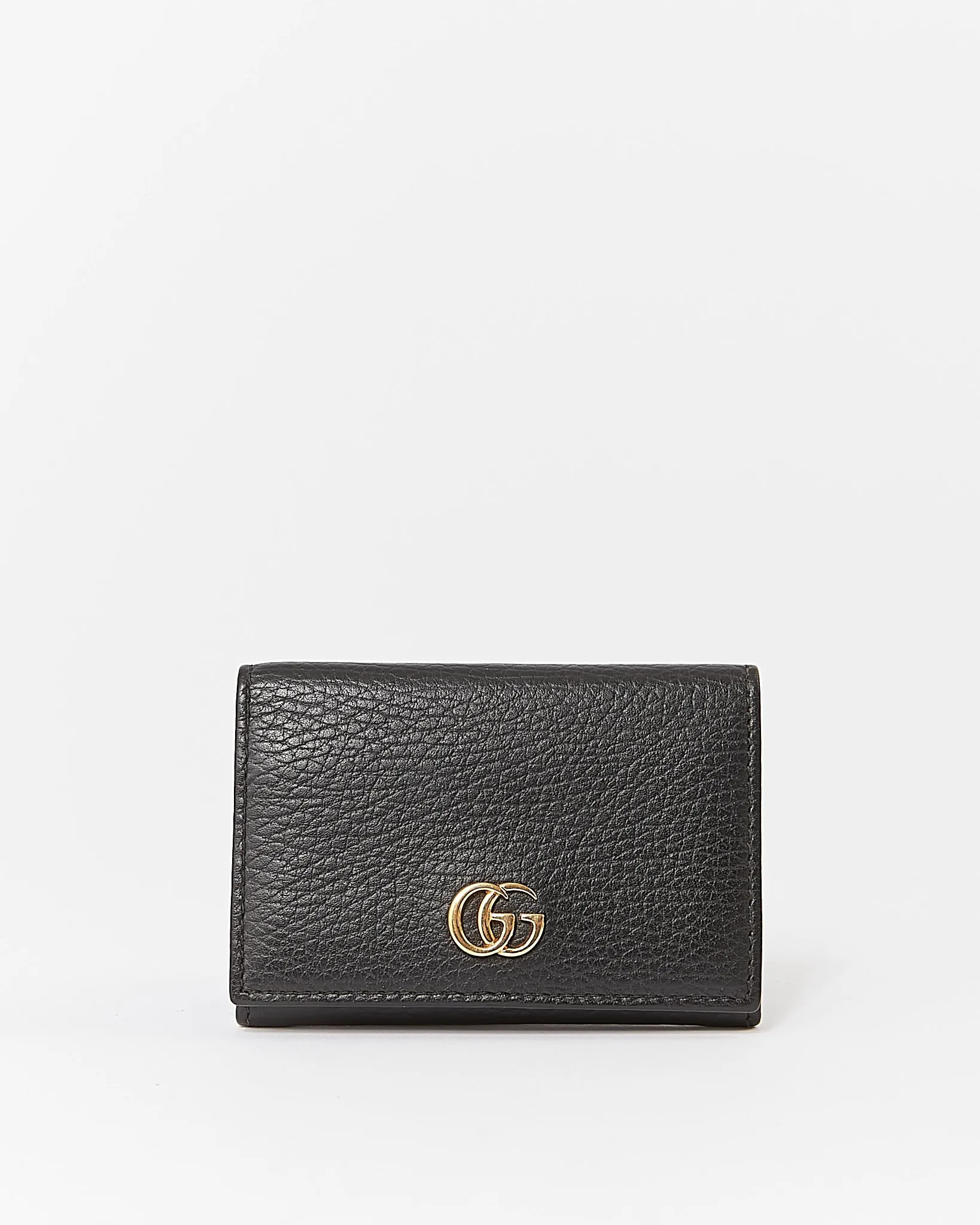Gucci Black GG Marmont Fold Card Holder