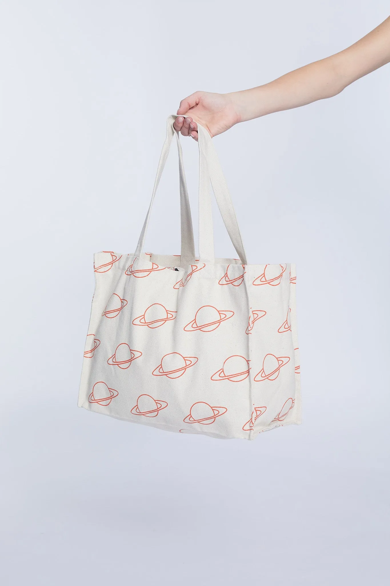 GYM BAG ORANGE PLANETS