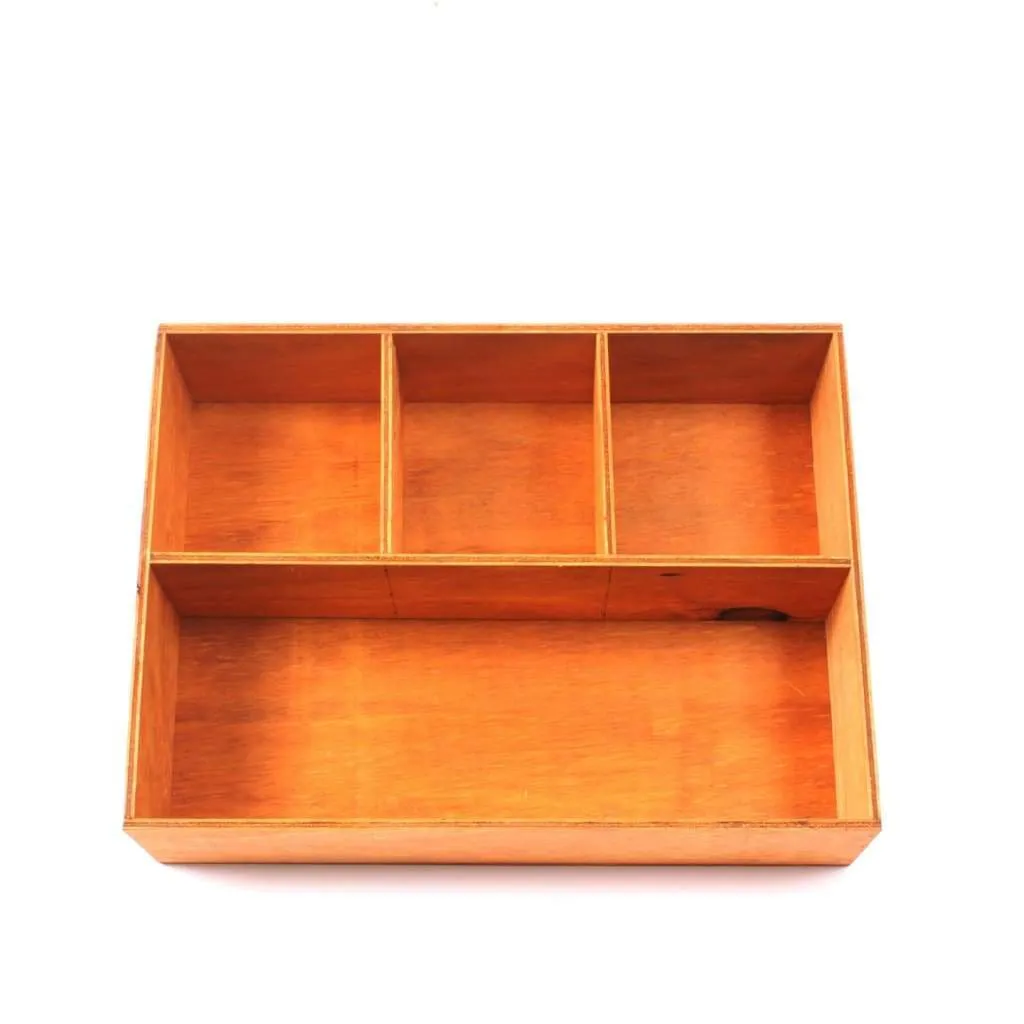 H-Frame Wooden Box Tray