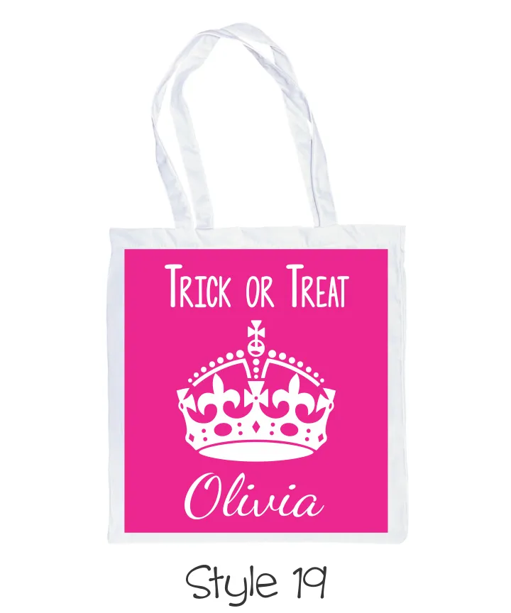 Halloween Trick or Treat Tote Bags