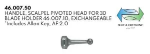 Handle Scalpel Pivoted Head for 3D Blade Holder Exchangeable (46.007.50)