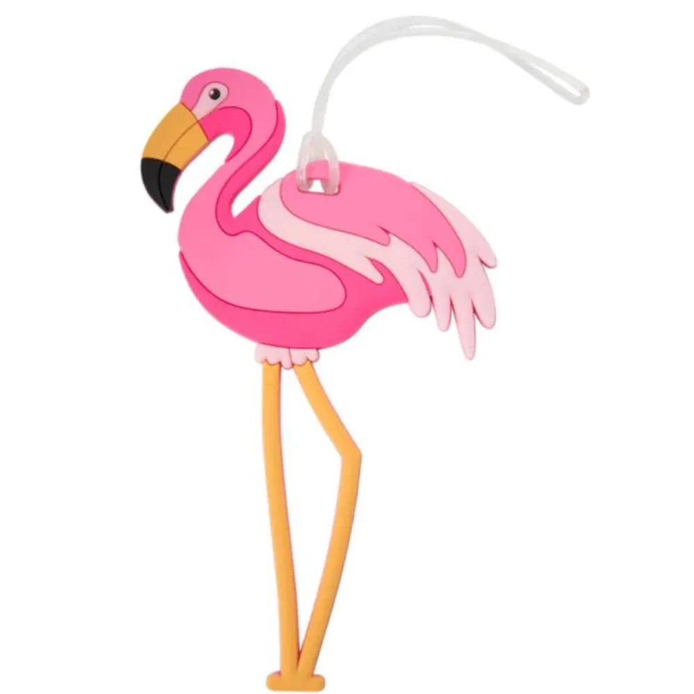 Hang Accessories - Silicone Luggage Tag - Flamingo