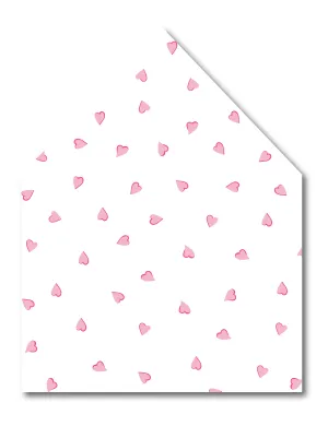 Happy Hearts Pink Envelope Liner