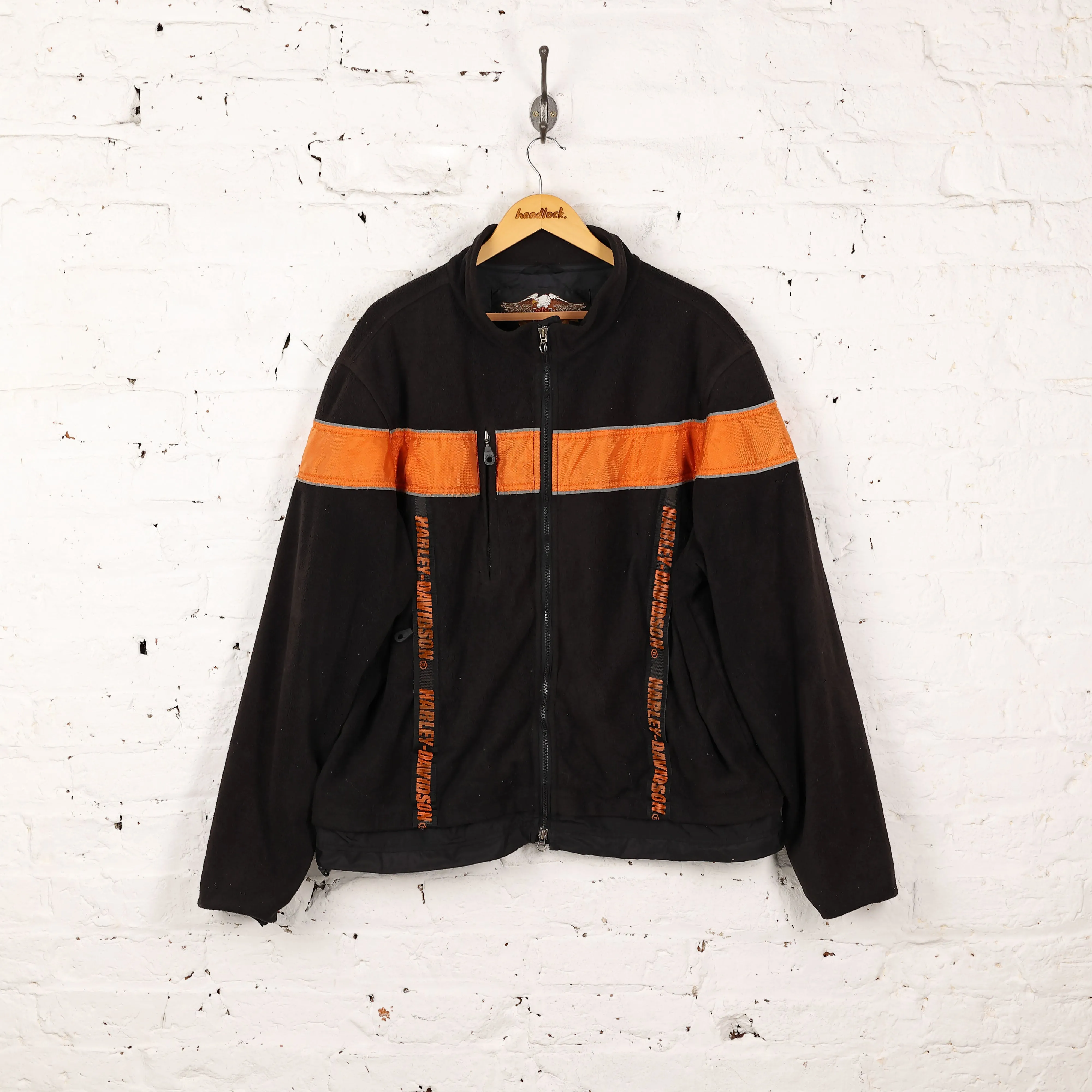 Harley Davidson Fleece Jacket - Black - XXL