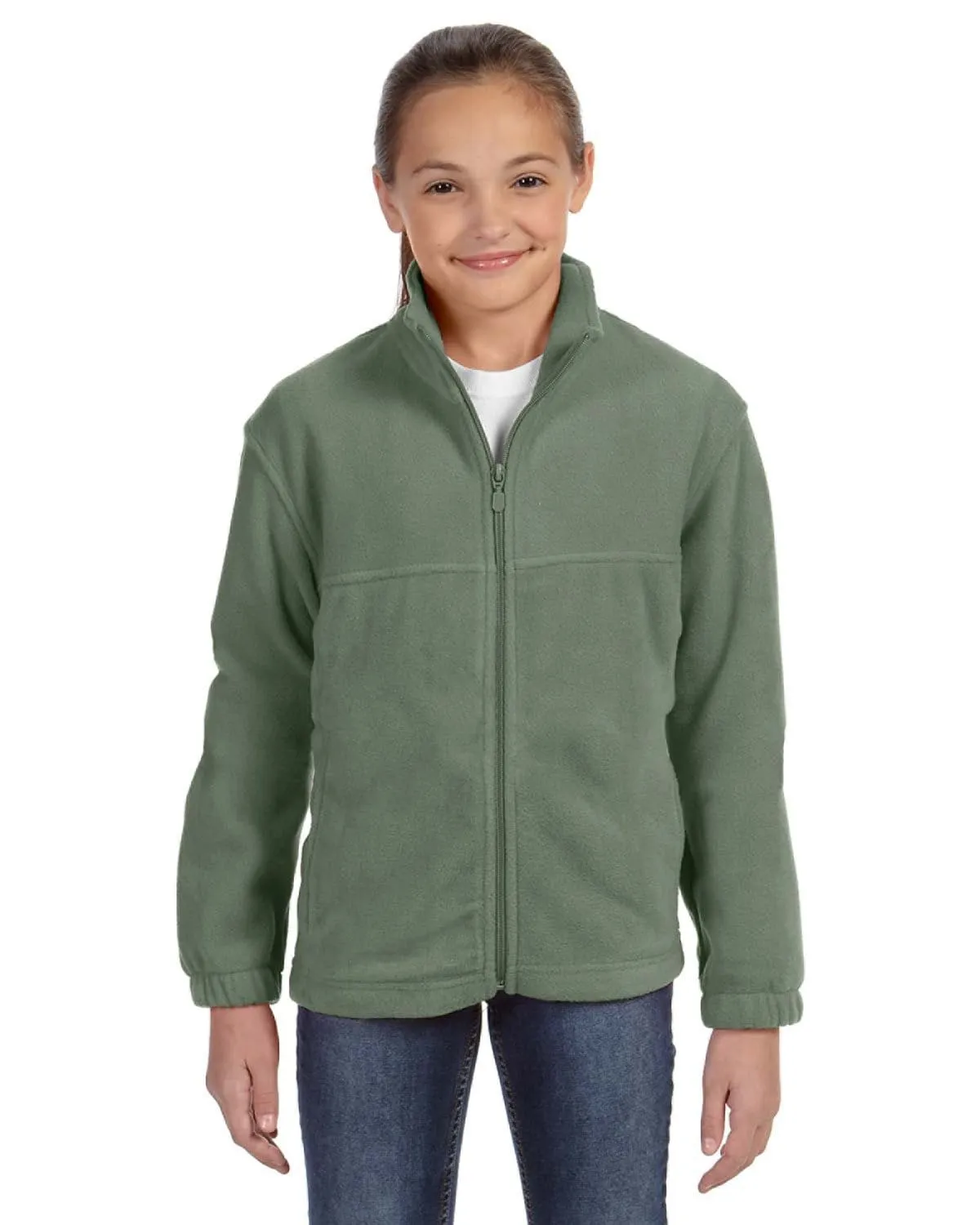 Harriton Youth Full-Zip Fleece