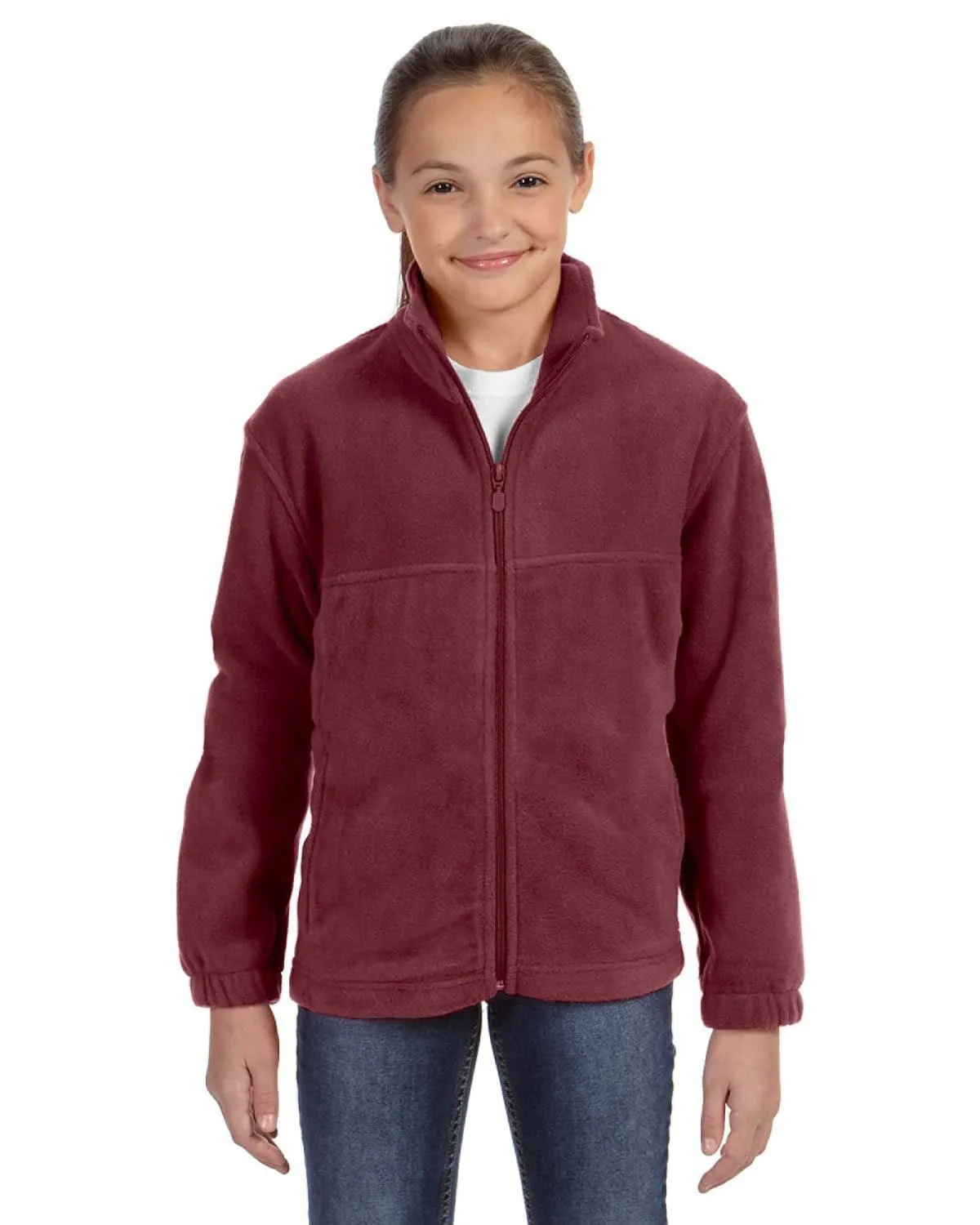 Harriton Youth Full-Zip Fleece