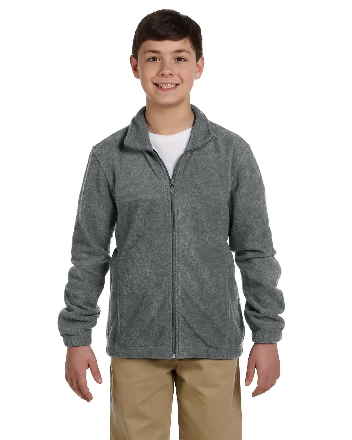 Harriton Youth Full-Zip Fleece