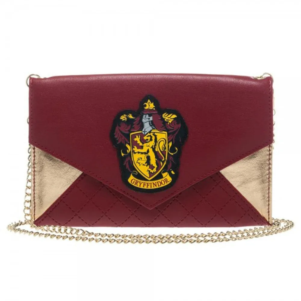 Harry Potter Gryffindor Women's Envelope Clutch Wallet w/ Chain