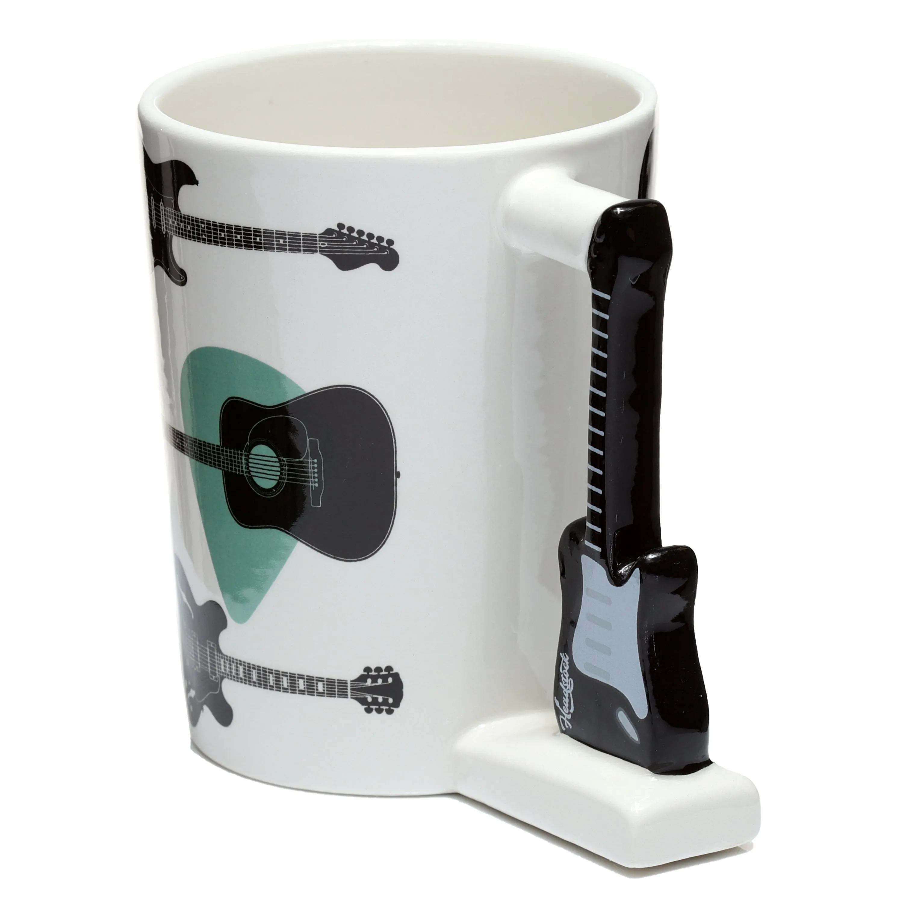 Headstock Guitar Ceramic Shaped Handle Mug