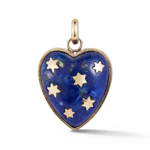 Heart Lapis Lazuli Charm