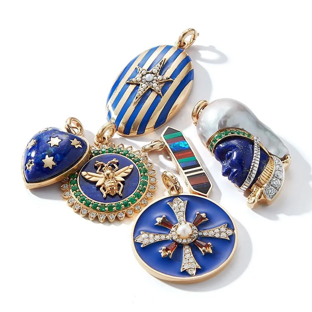 Heart Lapis Lazuli Charm