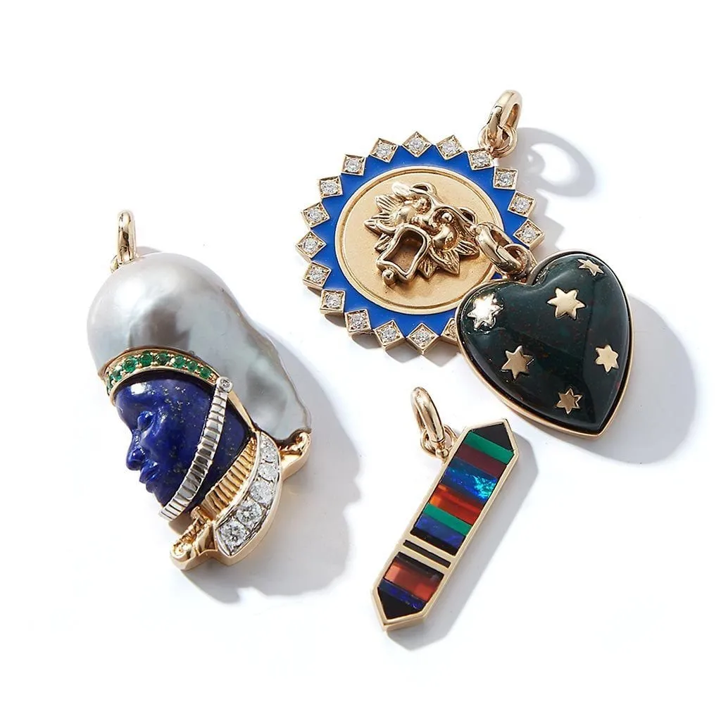 Heart Lapis Lazuli Charm