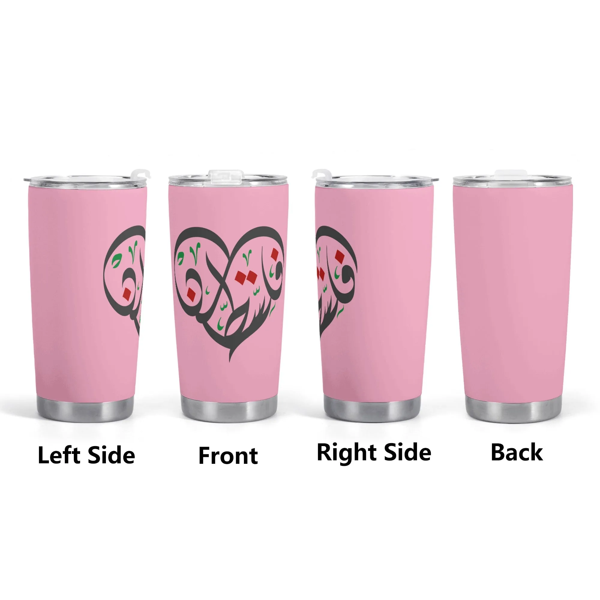 Heart Love Pink Car Cup
