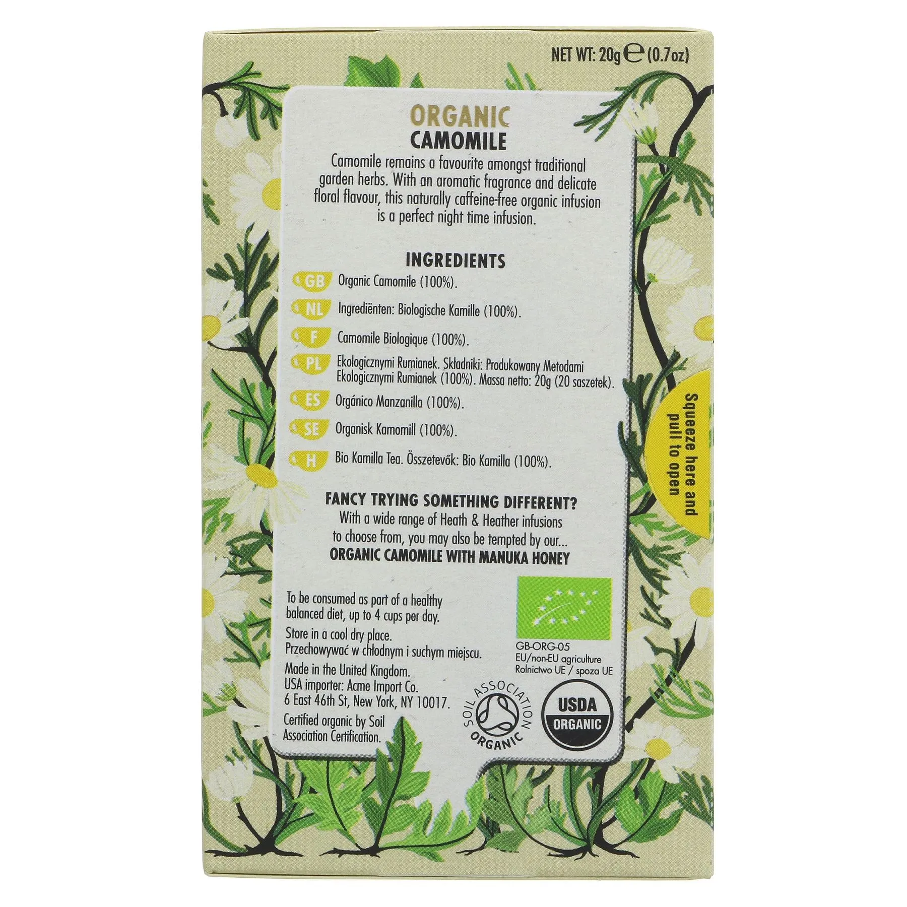 Heath And Heather | Camomile | 20 Bags
