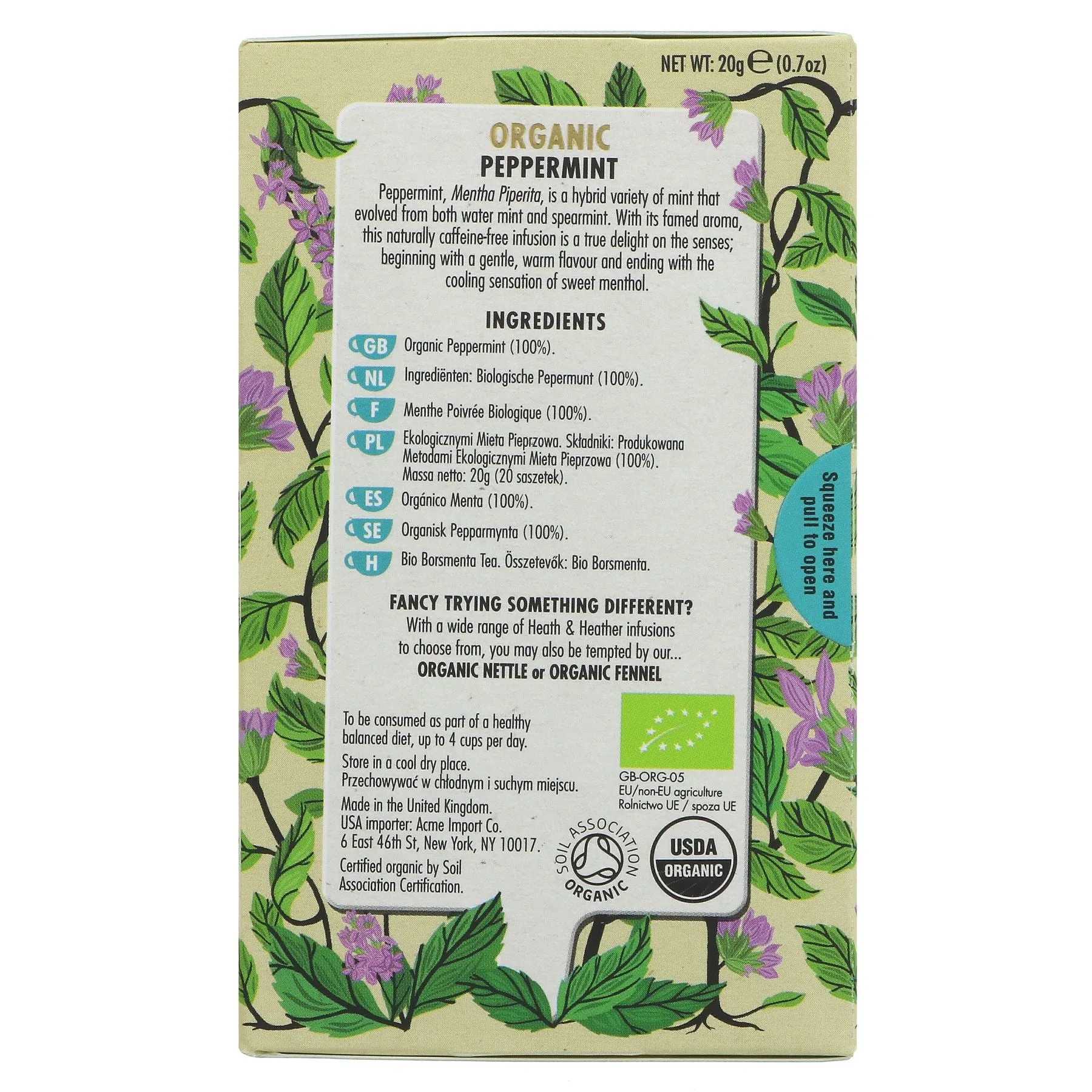 Heath And Heather | Peppermint | 20 Bags