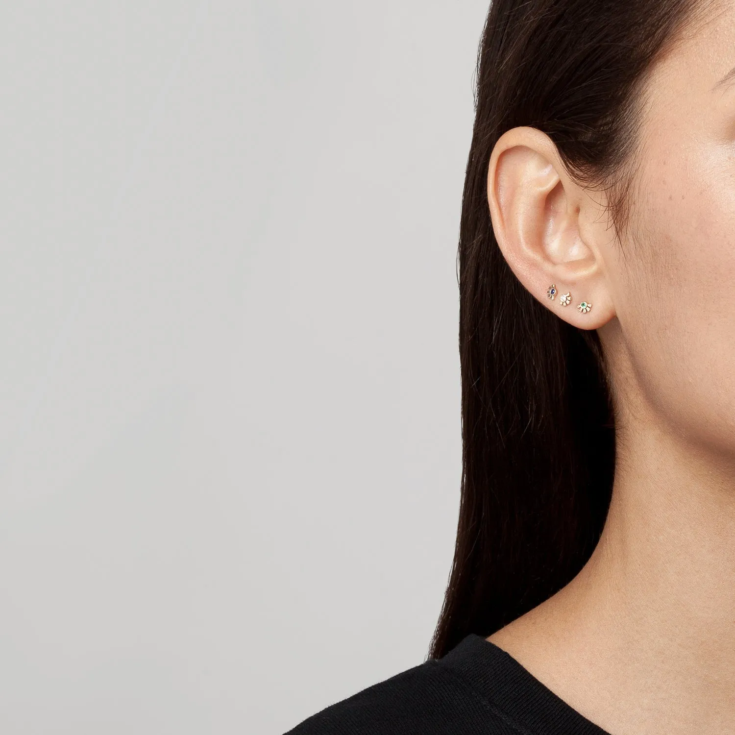 Helia Mini Studs - Sapphire