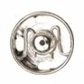 Hemline Snap Fasteners: Sew-on: Nickel: 6mm: Pack of 12