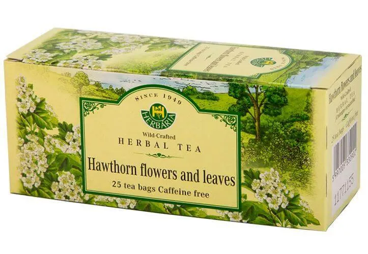 Herbaria Hawthorn Flowers & Leaves Tea (Crataegus Oxyacantha) 25 Tea Bags