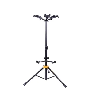 Hercules Auto Grip Triple Guitar Stand w/ Foldable Backrest