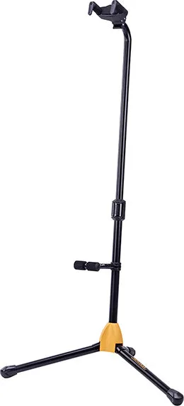 HERCULES GS412B PLUS AUTO GRIP SYSTEM (AGS) SINGLE GUITAR STAND W/BACKREST