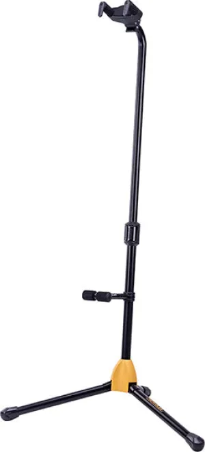 HERCULES GS412B PLUS AUTO GRIP SYSTEM (AGS) SINGLE GUITAR STAND W/BACKREST