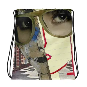 Here and There - Drawstring bag