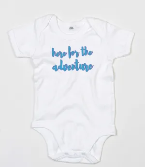 HERE FOR THE ADVENTURE - “Onsie a Month” photos  - Baby Short Sleeve Bodysuit
