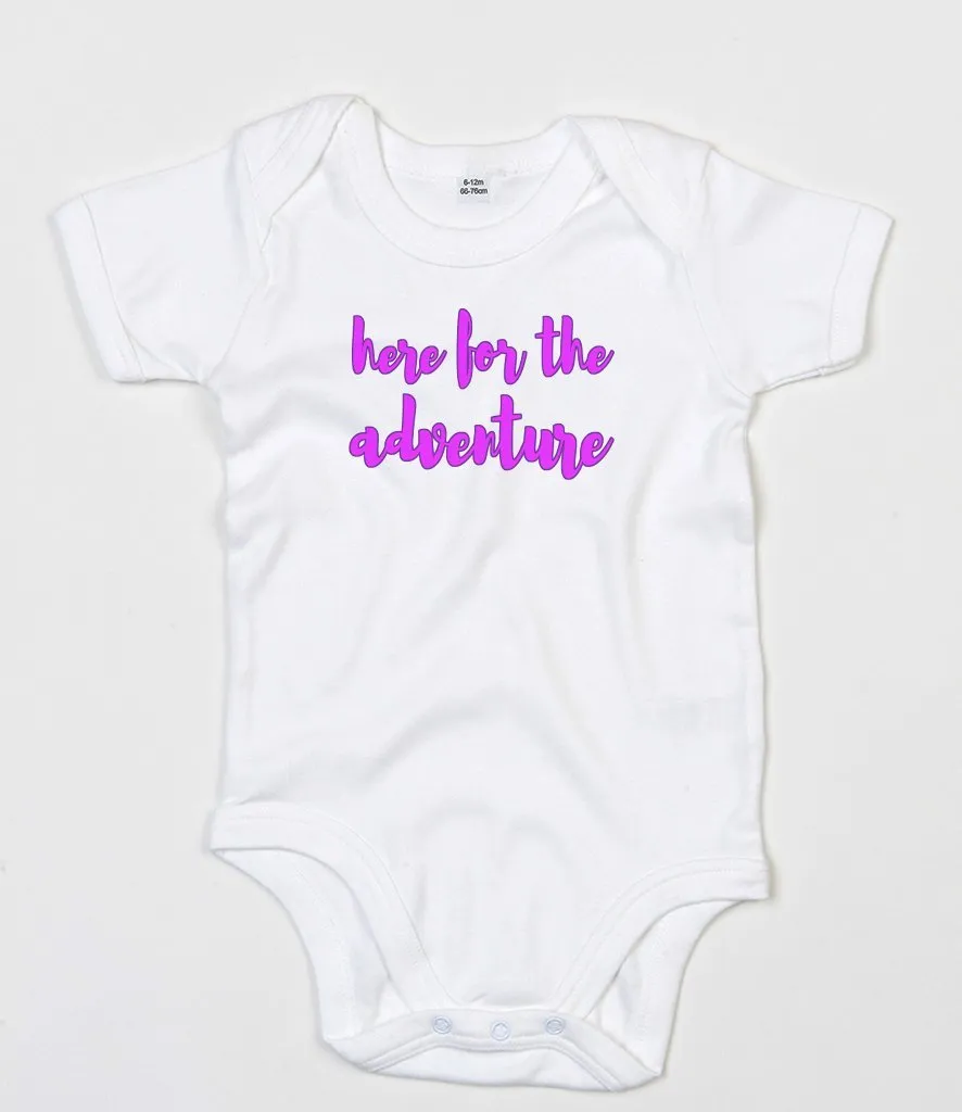 HERE FOR THE ADVENTURE - “Onsie a Month” photos  - Baby Short Sleeve Bodysuit