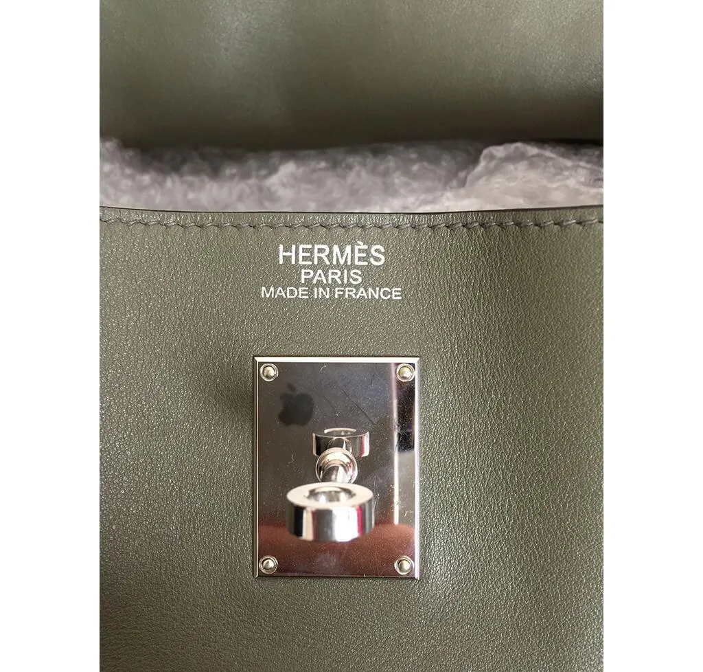 Hermès Travel Bag Kelly 50cm Vert de Gris