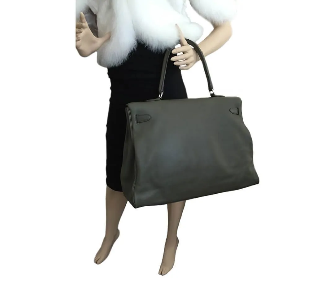 Hermès Travel Bag Kelly 50cm Vert de Gris