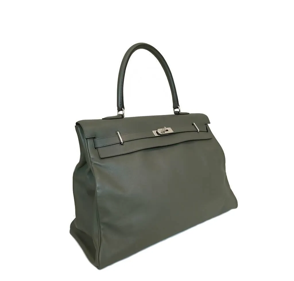 Hermès Travel Bag Kelly 50cm Vert de Gris