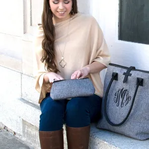 Herringbone Grab N Go Pouch Makeup Bag Travel Accessory