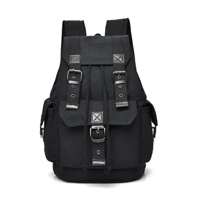 Hipster Street Canvas Unisex Retro Large Backpacks