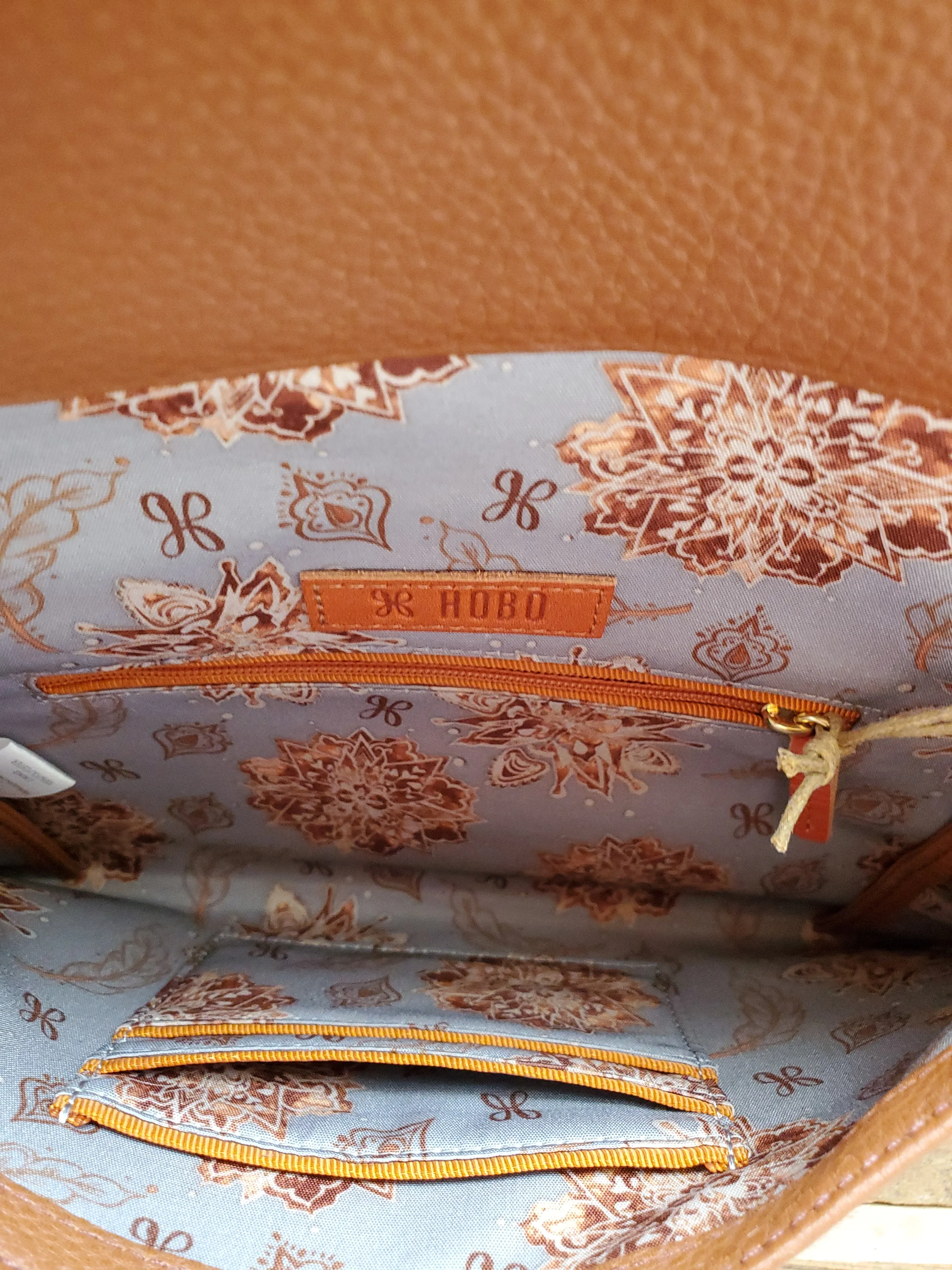 HOBO "Fuse" Wristlet Clutch in Toffee