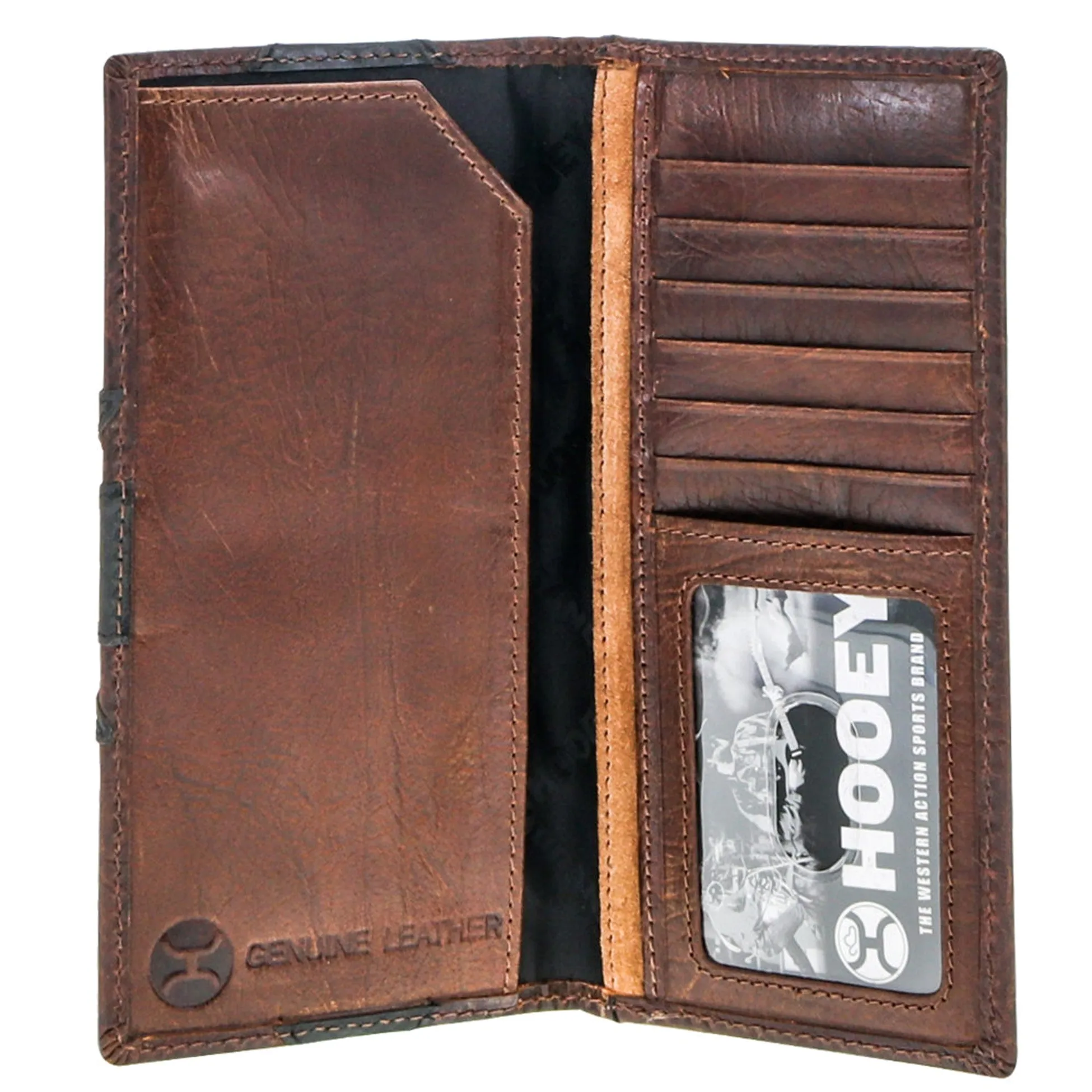 Hooey Kai Brown and Tan Patchwork Rodeo Wallet