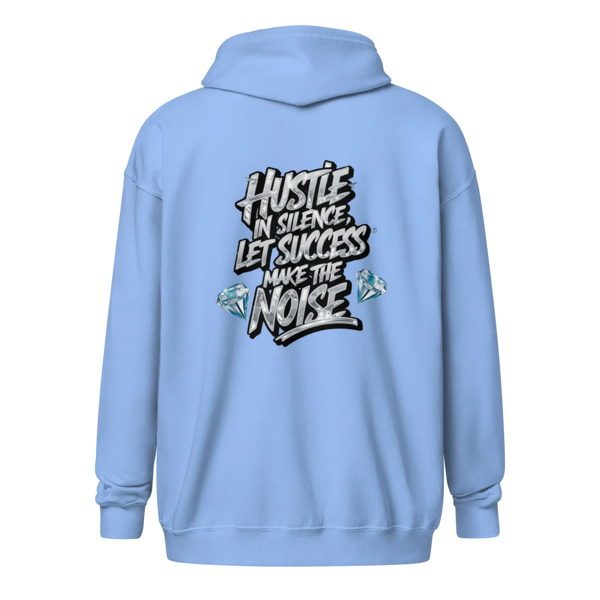 Hustle In Silence Unisex heavy blend zip hoodie