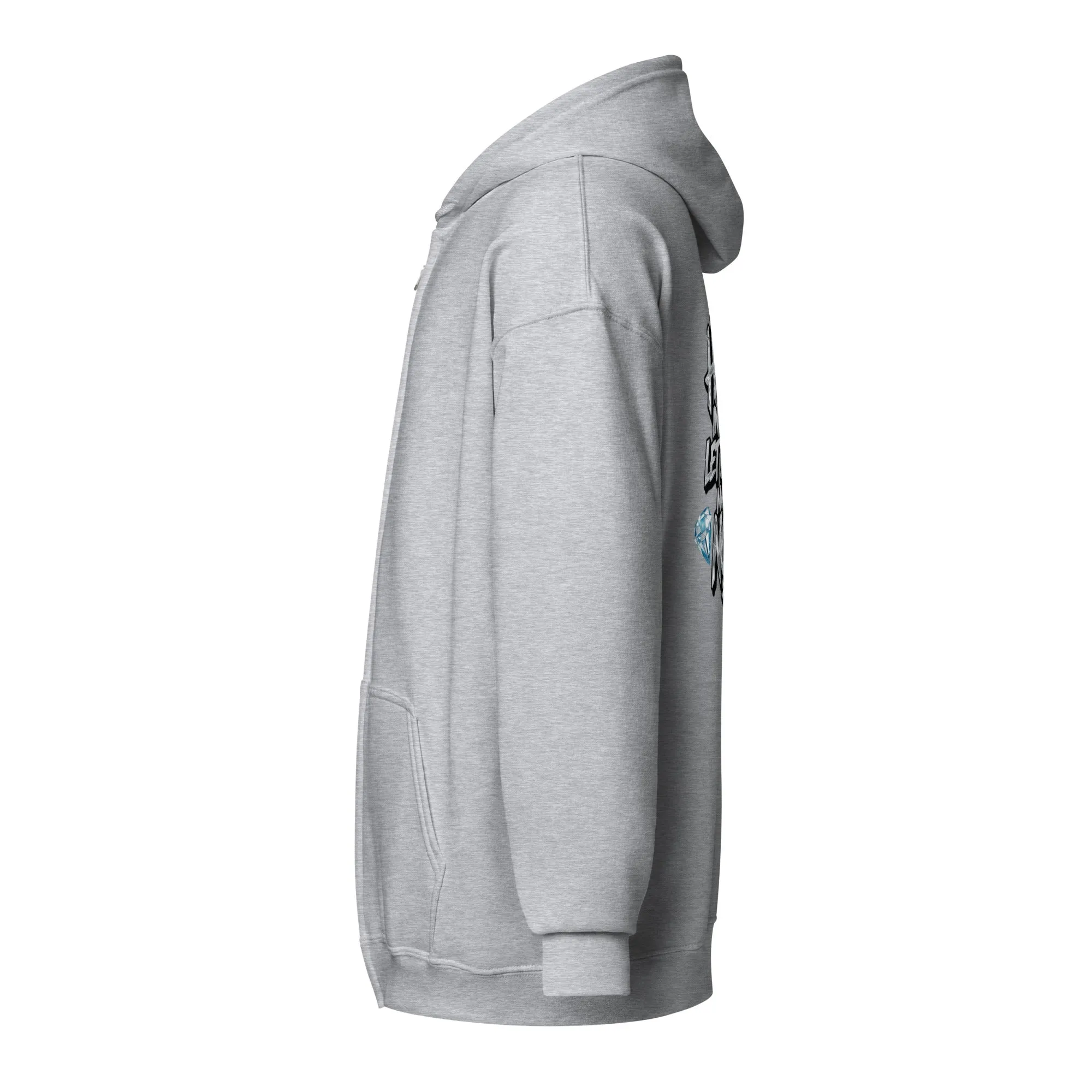 Hustle In Silence Unisex heavy blend zip hoodie