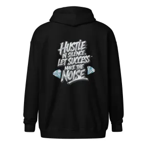 Hustle In Silence Unisex heavy blend zip hoodie