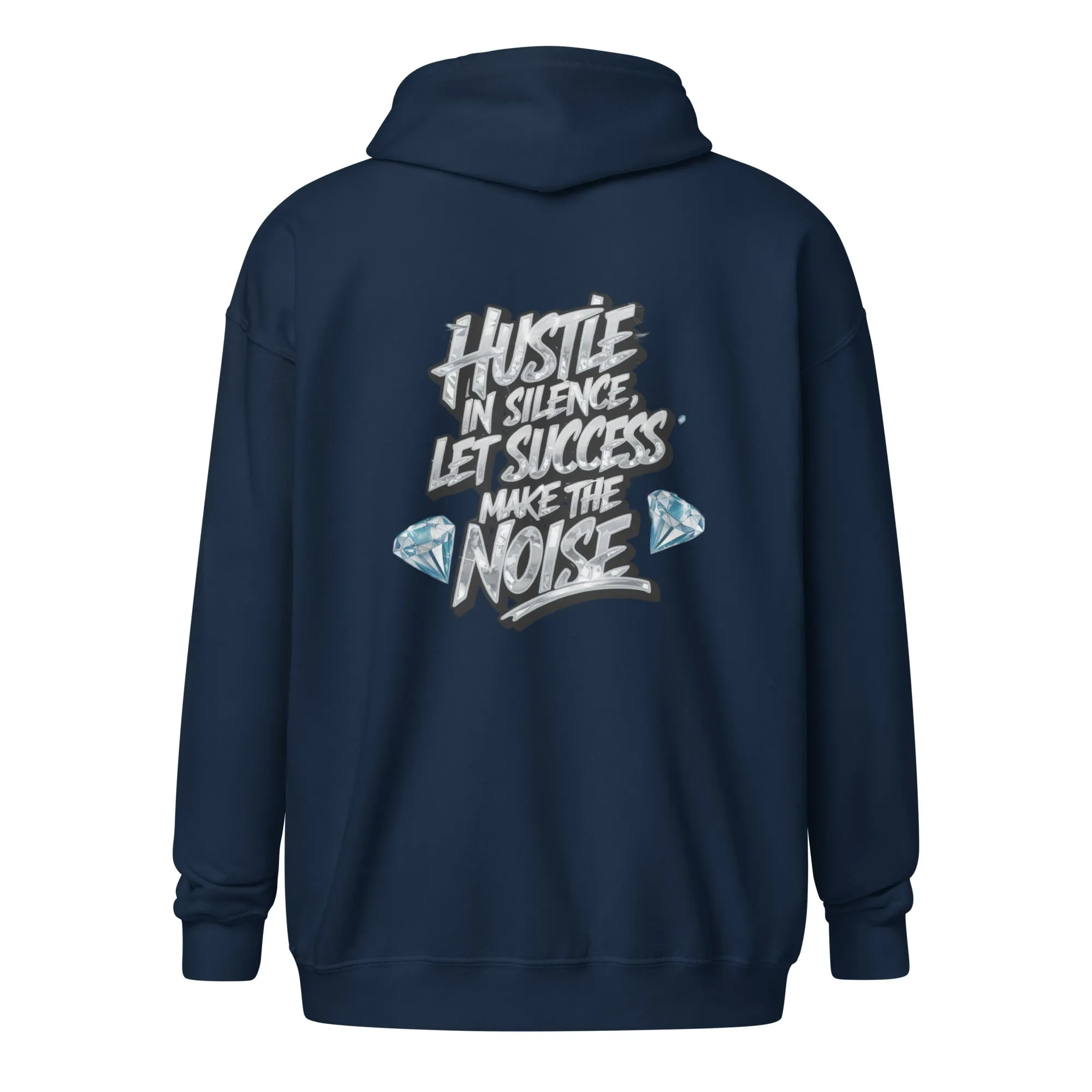Hustle In Silence Unisex heavy blend zip hoodie