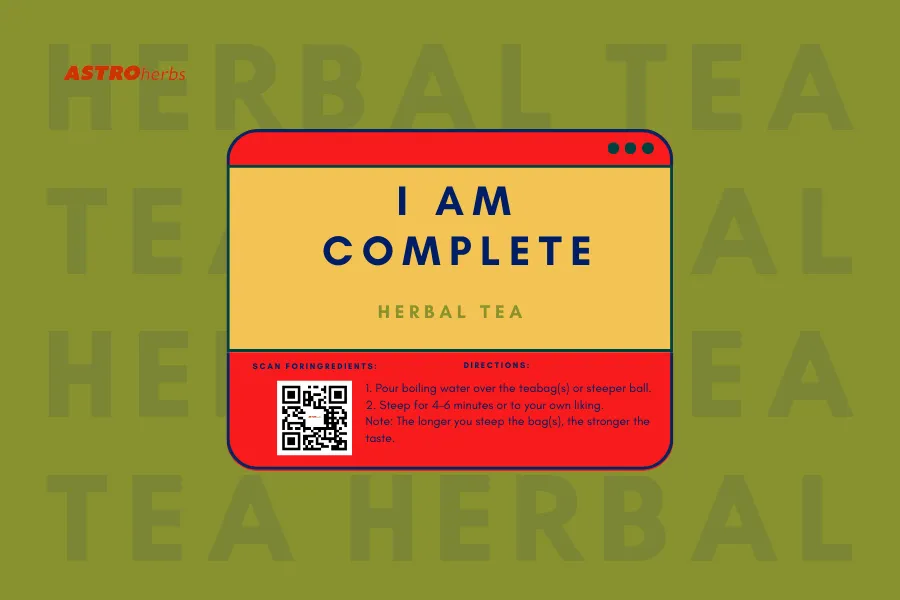 I Am Complete Essential Mineral Herbal Tea Blend (12 Tea Bags)