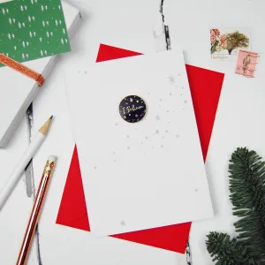 I Believe Enamel Pin Christmas Card