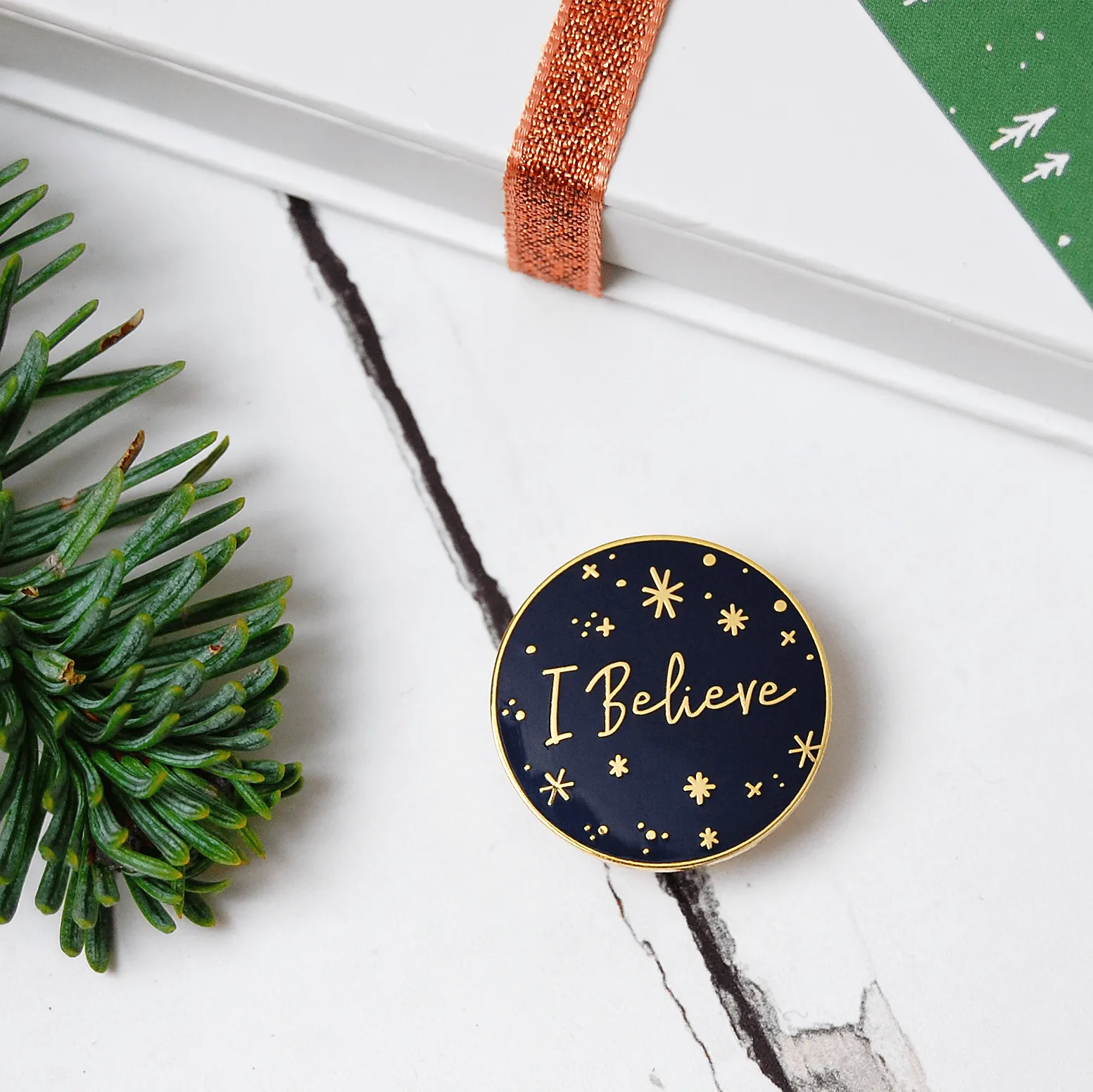 I Believe In Mummy Personalised Enamel Pin Card