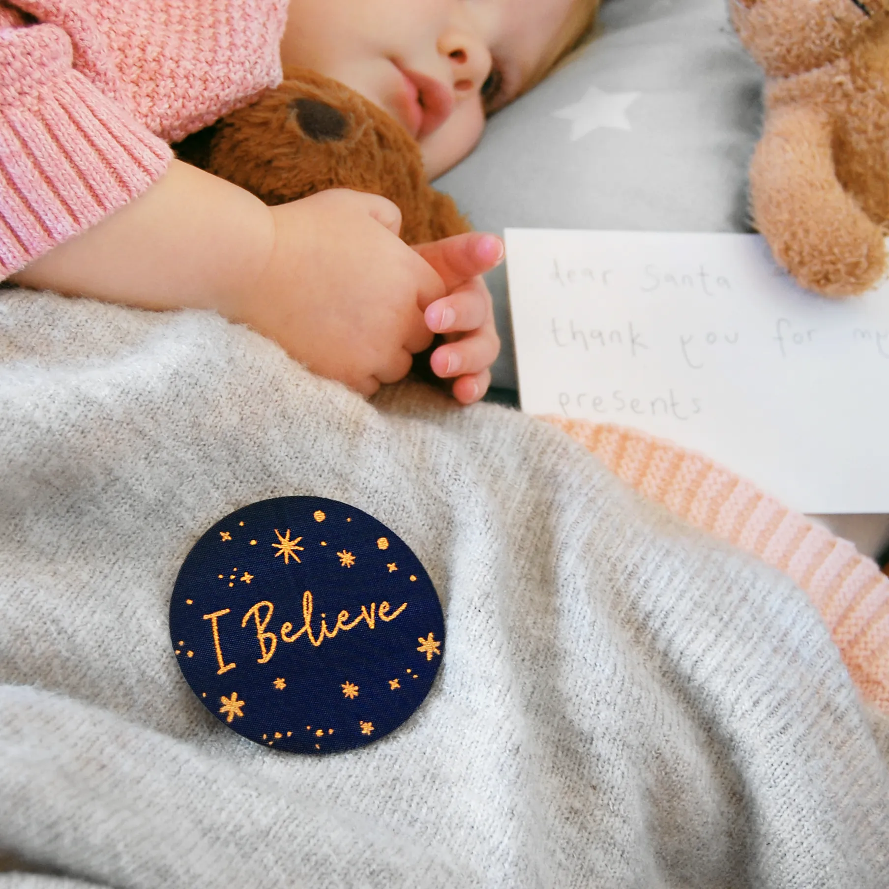 I Believe Woven Patch and Enamel Pin Set