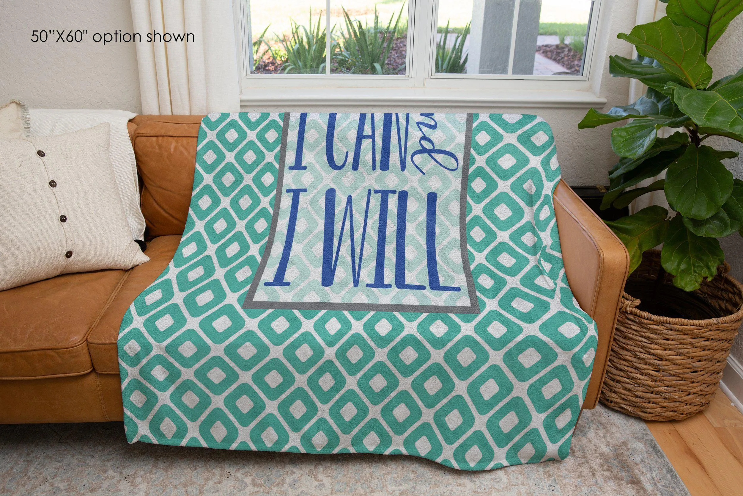 I Can and I Will Inspirational Blanket